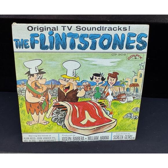 The Flintstones Original TV Soundtrack 1961 Coplix Vinyl LP Nice!